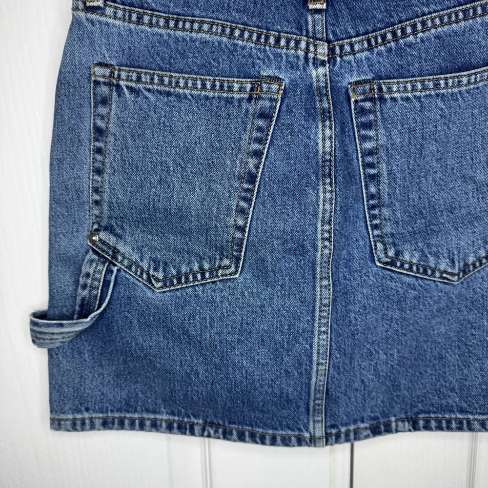 Helmut Lang Femme Utility Denim Mini Skirt